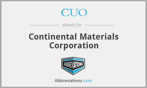 What is the abbreviation for continental materials corporation?